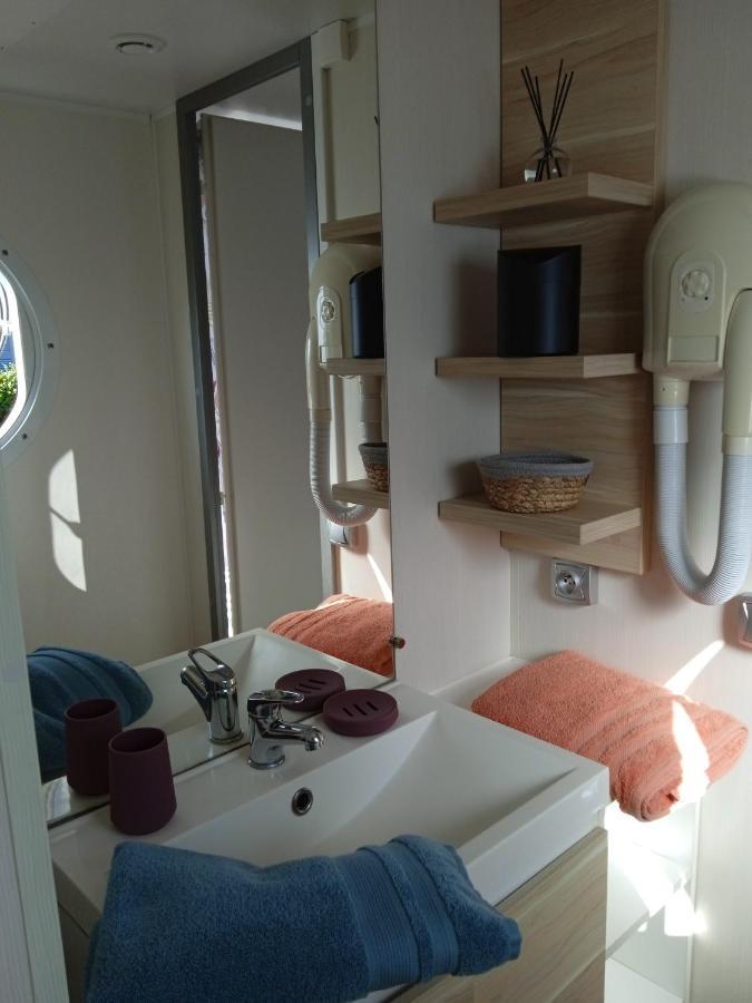 Mobil Home-Les Lins Bleus Biville-sur-Mer Exteriör bild